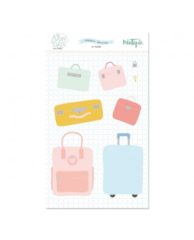 Troquel Maletas Aventura Mintopia