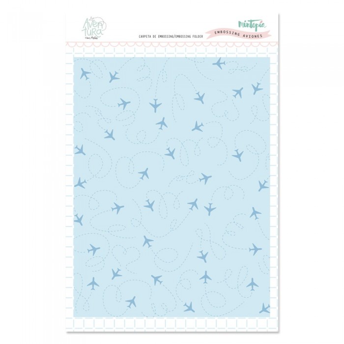 Carpeta embossing aviones Aventura de Mintopia VVMT015029