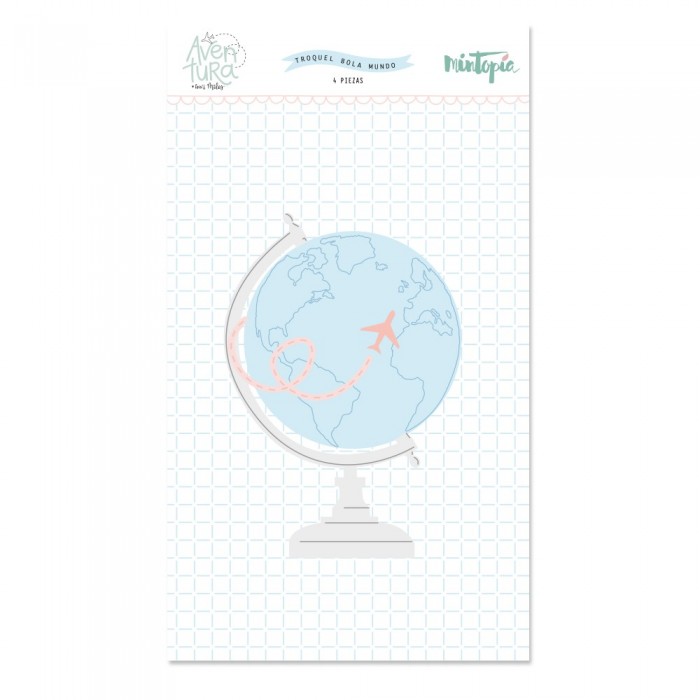 Troquel Globo Mundo Aventura Mintopia