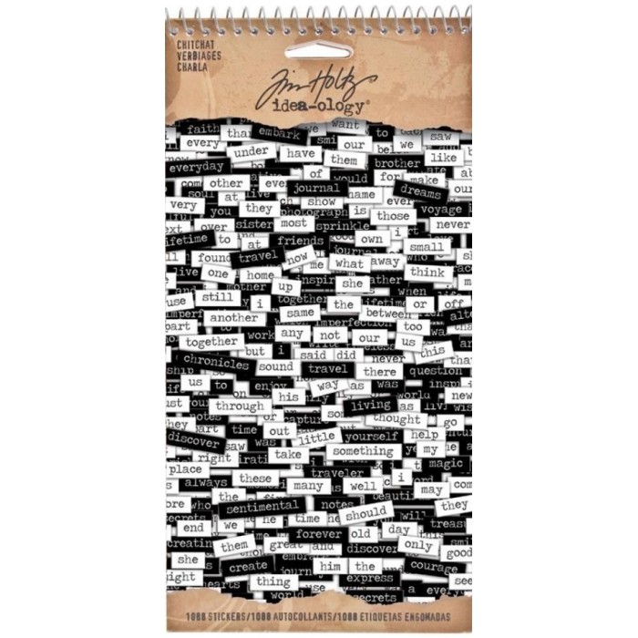 Stickers Chitchat  Tim Holtz Idea-Ology  - Verbiages (TH92998)