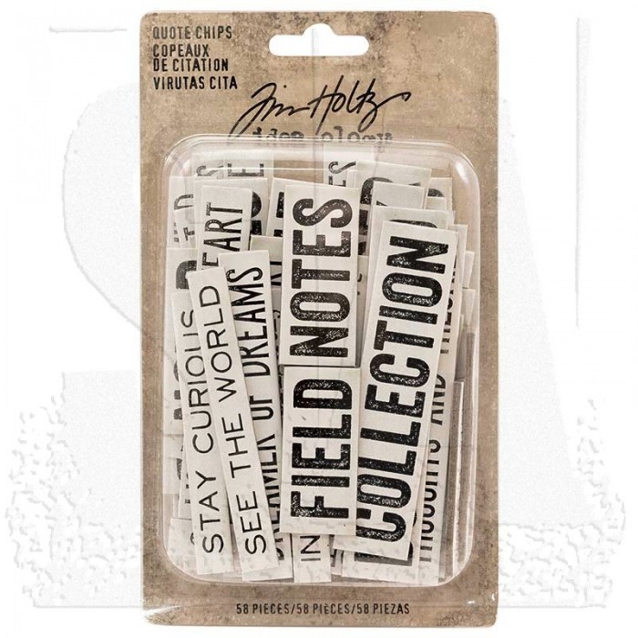 Tim Holtz Idea-ology: Quote Chips 648060