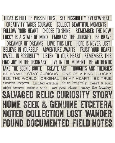 Tim Holtz Idea-ology: Quote Chips 648060