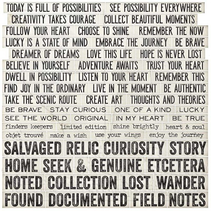 Tim Holtz Idea-ology: Quote Chips 648060