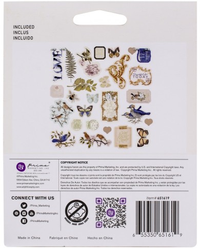 Recortables o Ephemeras Prima Marketing nature lover 651619