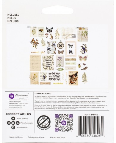Recortables o Ephemeras Prima Marketing nature lover 648060