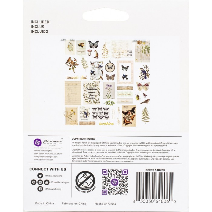 Recortables o Ephemeras Prima Marketing nature lover 648060