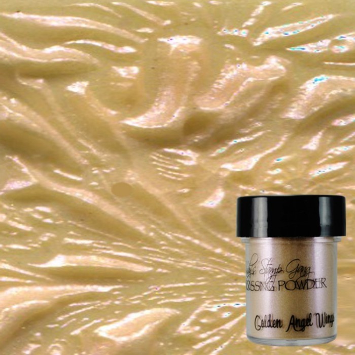 Embossing Powder Golden Angel Wings