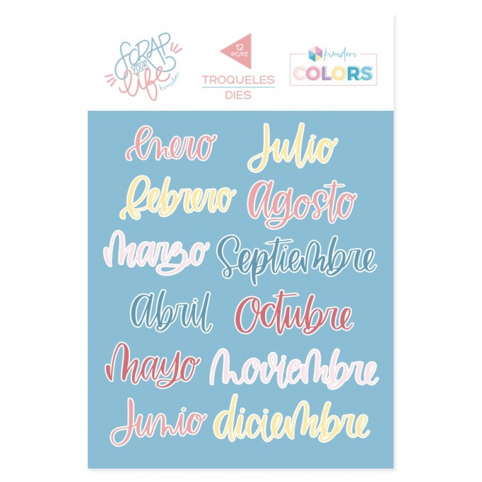 Troqueles Meses de Scrap Your Life Enero