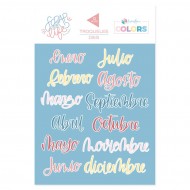 Troqueles Meses de Scrap Your Life Enero