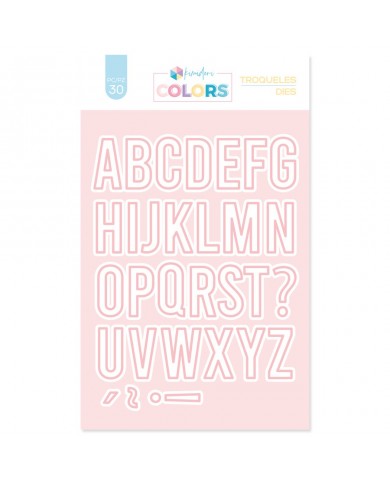 Troqueles Kimidori Colors Alfabeto Mayúsculas TRAZO