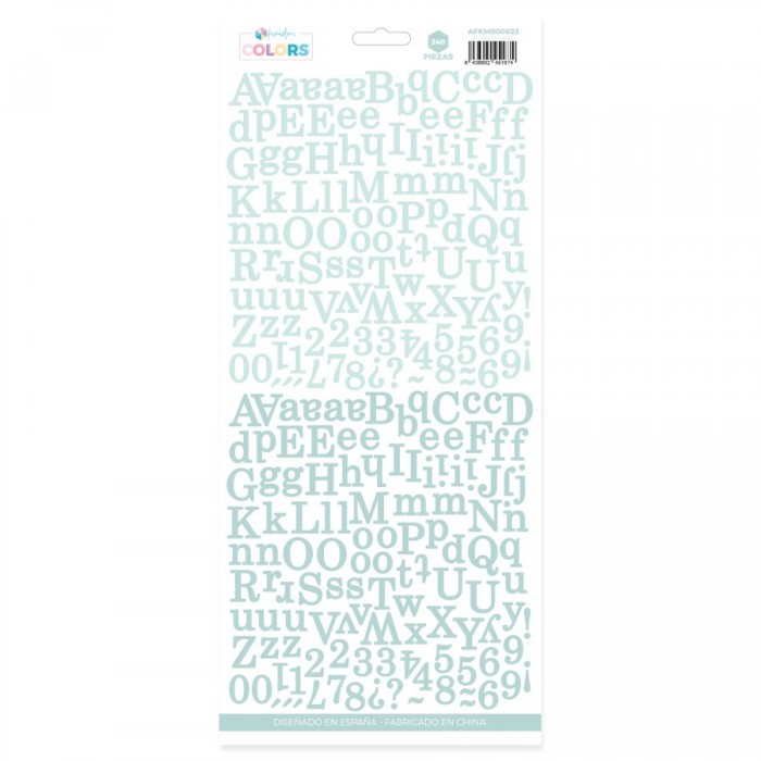 Alfabeto Kimidori Colors básico Schoolbook Mint