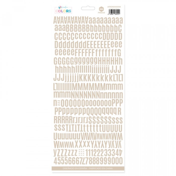 Alfabeto Kimidori Colors básico Beige AFKM000008