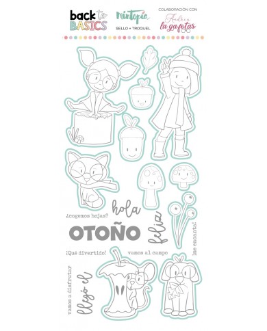 Sello y troquel coordinado Otoño Back to Basics VVMT018022