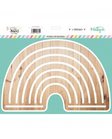Arcoiris de madera 30 cm