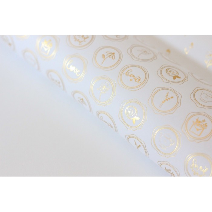 Vellum 12x12 Lacres foil dorado VVMT009007