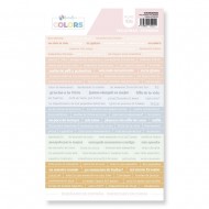 Pegatinas frases Kimidori Colors Familia Pastel