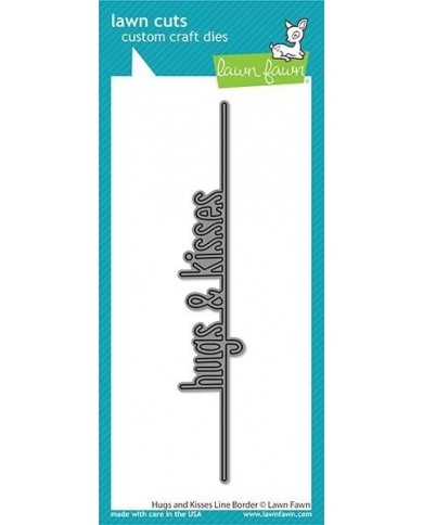 Troquel Lawn Fawn Hugs and Kisses Line Border Dies LF2475