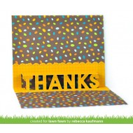 Troquel Lawn Fawn Popup Thanks LF2447