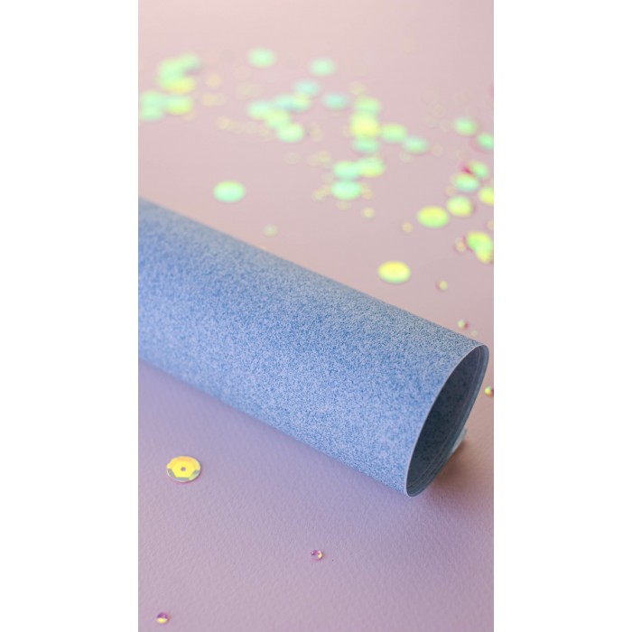 TEPER Papel encuadernación Glitter Celeste