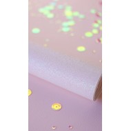Papel encuadernación Glitter Blanco