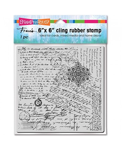 Sello Stampendous Cling Stamps Posted Script 6CR021