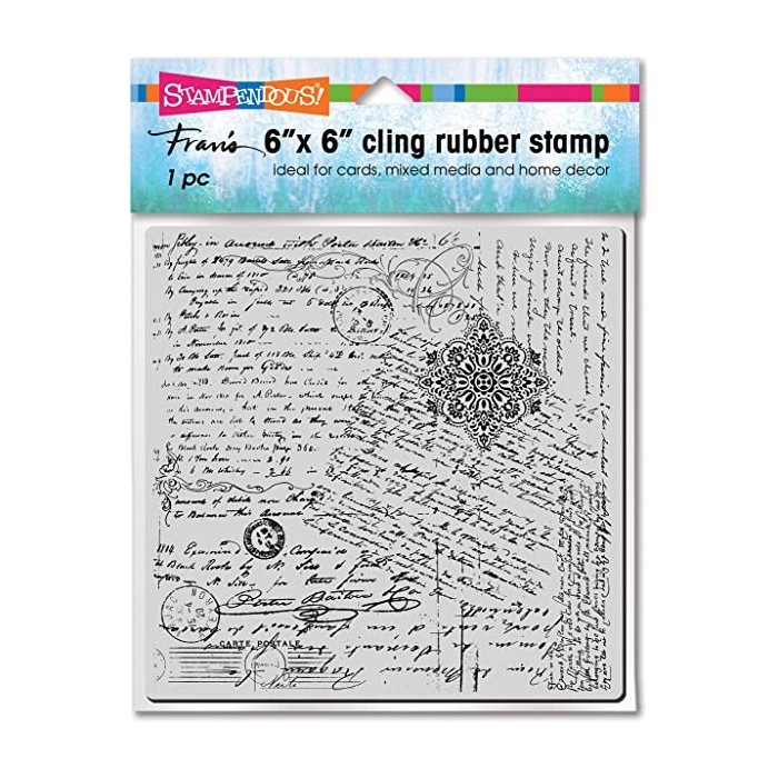 Sello Stampendous Cling Stamps Posted Script 6CR021