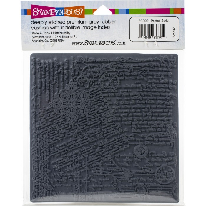 Sello Stampendous Cling Stamps Posted Script 6CR021