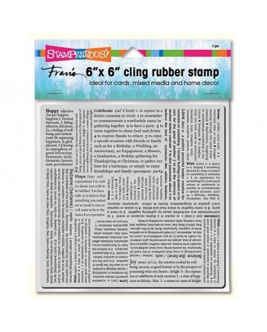 Sello INSPI TEXT-CLING RUBBER STAMP 6CR018