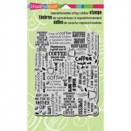 Sello Stampendous  COFFEE BKG-CLING RUBBER STAMP CRR198