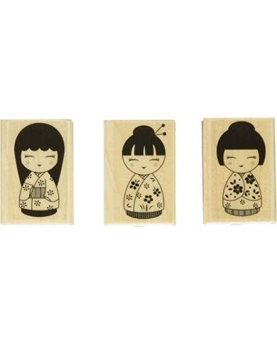 Sello Madera y Caucho JAPAN DOLL-HERO ARTS