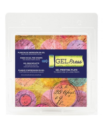 Gel Press Gel Plate 15x15cmts