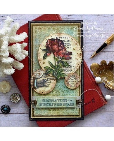 Tim Holtz Cling Rubber Stamps ECCENTRIC CMS448