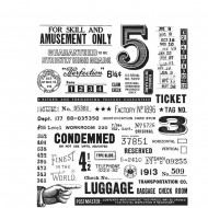 Tim Holtz Cling Rubber Stamps ECCENTRIC CMS448