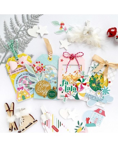 Pinkfresh Studio Essentials Die Set Foldable Shaker Tags