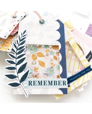 Pinkfresh Studio Essentials Die Set Foldable Shaker Tags