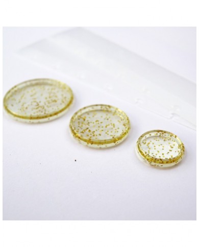 Disco para encuadernar Grande (45mm) Purpurina x 6 unidades