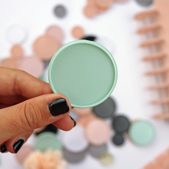 Disco para encuadernar Grande (45mm) Menta x 6 unidades