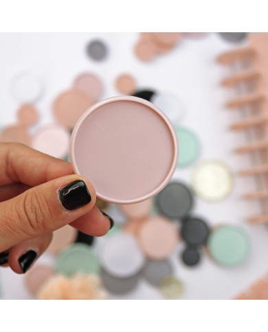 Disco para encuadernar Grande (45mm) Rosa x 6 unidades