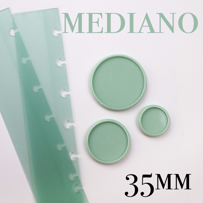 Disco para encuadernar Mediano (35mm) Menta x 6 unidades