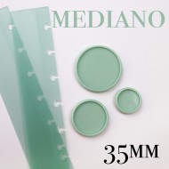 Disco para encuadernar Mediano (35mm) Menta x 6 unidades