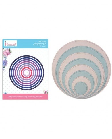 Troquel Circular DressMyCraft Stitched Circle
