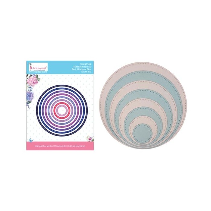 Troquel Circular DressMyCraft Stitched Circle