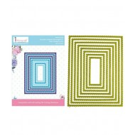 Troquel Rectangular DressMyCraft Scalloped Rectangle Frame