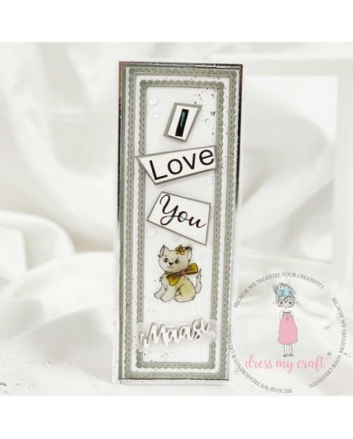 Troquel DressMyCraft Stitched Scalloped Frame DMCD4257