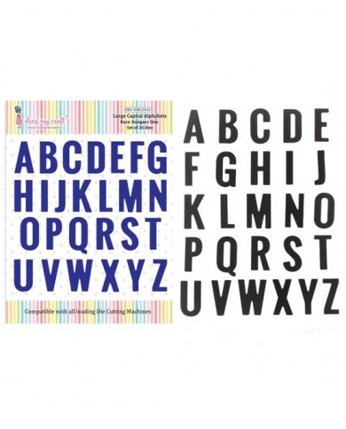 Troquel Alfabeto DressMyCraft Large Capital Alphabets