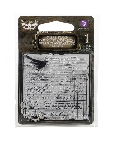 Sello Finnabair Clear Stamp Old receipt