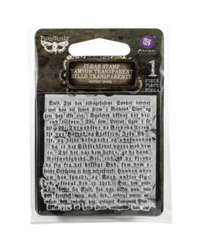 Sello Finnabair Clear Stamp Gothic Book