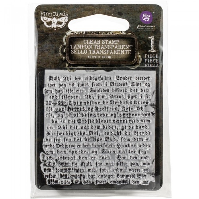 Sello Finnabair Clear Stamp Gothic Book