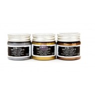 ART ALCHEMY-METALLIQUE METALS  SET OF 3