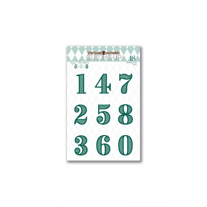 Troquel Modelo Layer numbers MerryLitlle